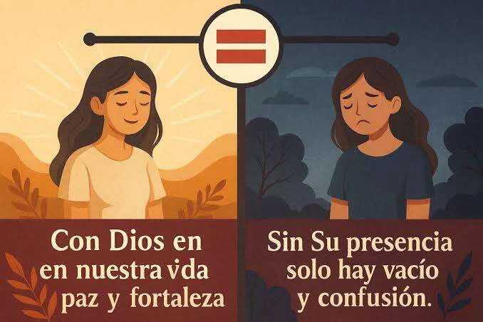 Persona joven con los ojos cerrados en oración al amanecer
